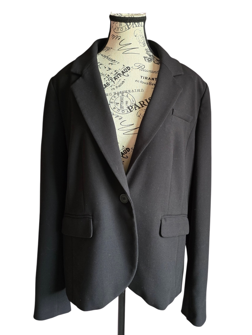 Halogen Black Single Button Blazer Jacket L MSRP $128